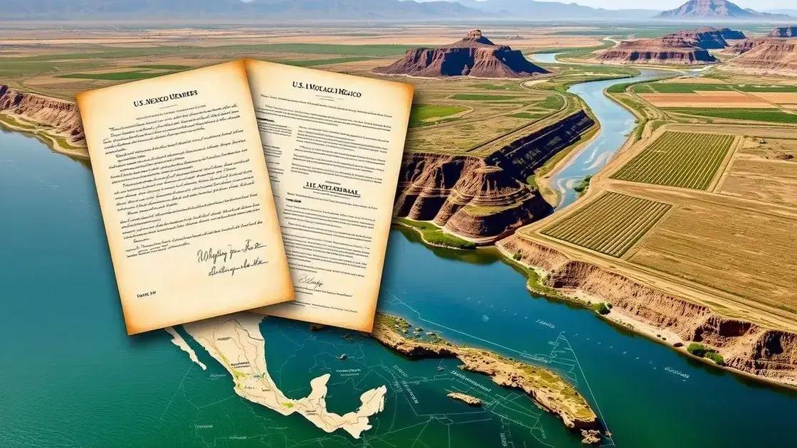 Historical context of US-Mexico water agreements