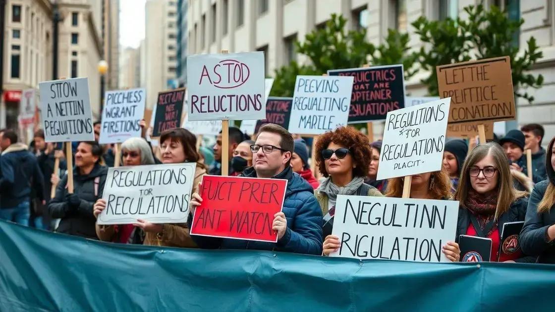 Protesters rally in opposition to Trump-era regulations