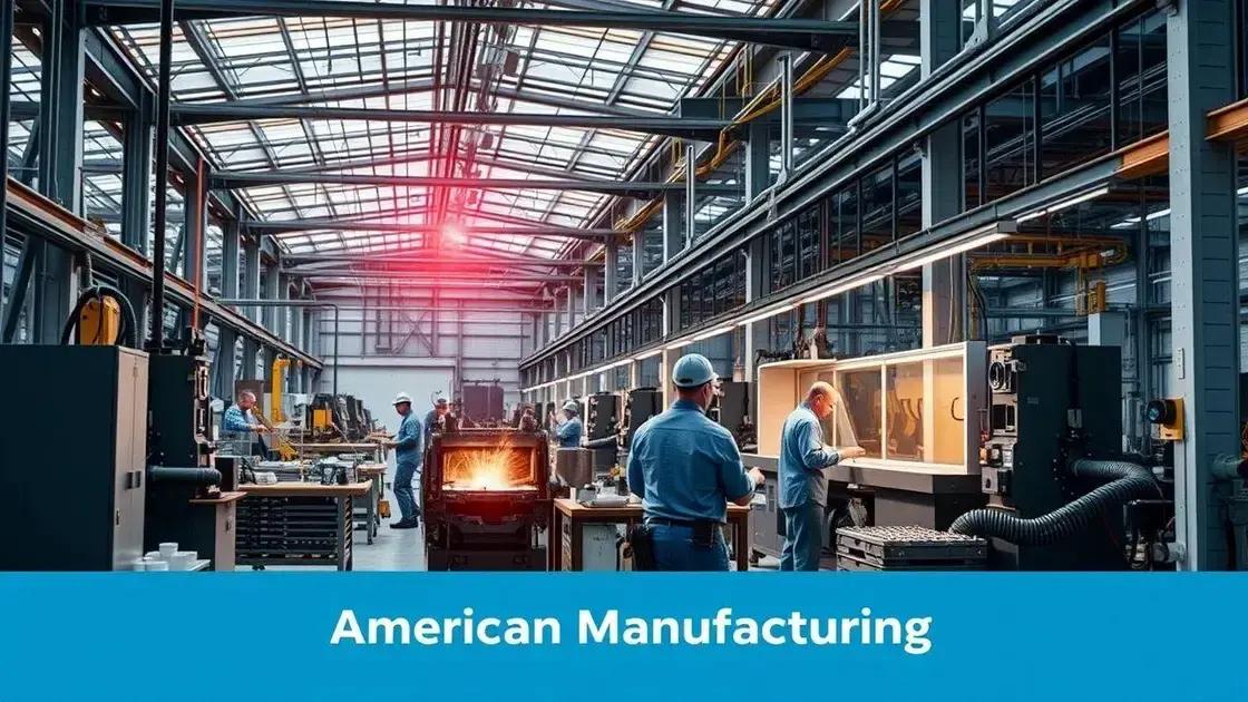Biden's initiative to revitalize American manufacturing