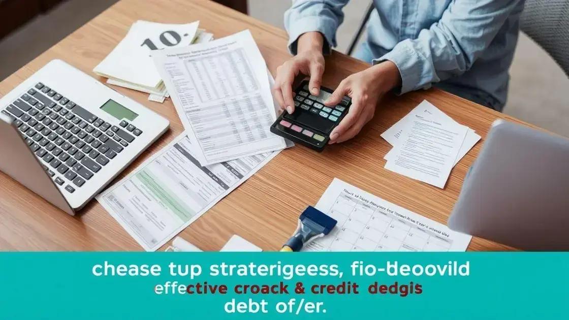 Effective strategies to reduce credit card debt