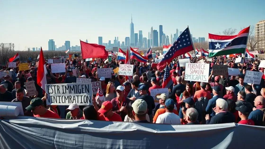 Immigration rights demonstrations escalate in April 2025