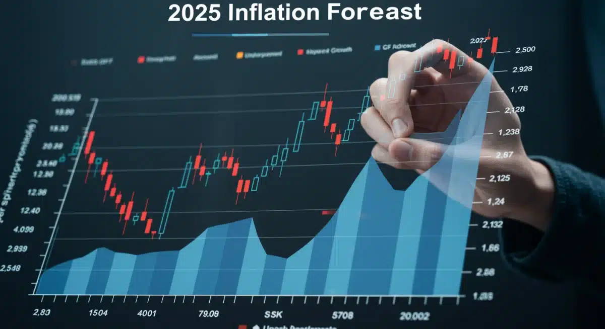 Economic indicators chart influencing 2025 US inflation forecast and consumer impact.