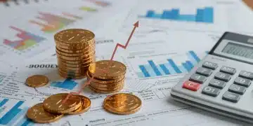New Tax Law Provisions 2025: Impact on Investment Gains Calendar showing January 2025 with investment graphs and tax forms, symbolizing new tax law impact on gains.