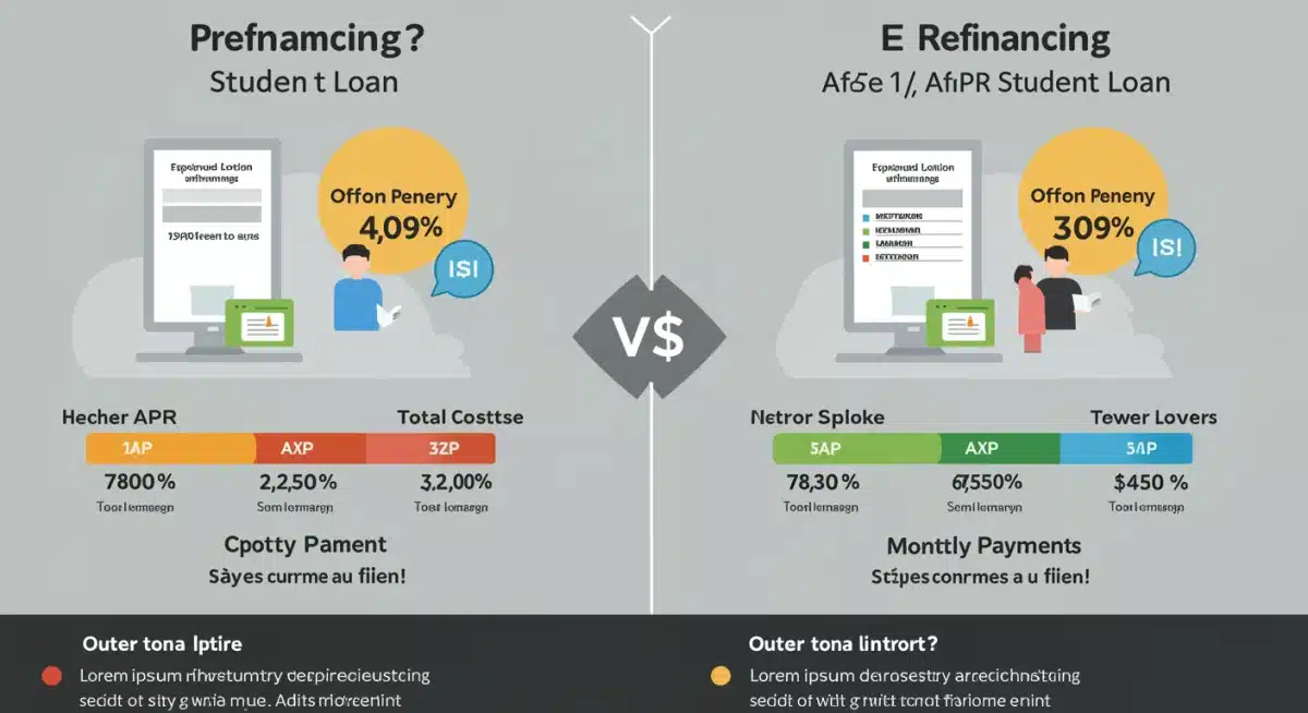 Infographic showing student loan APR reduction benefits