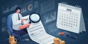 Small business owner reviewing 2025 tax forms for deduction changes