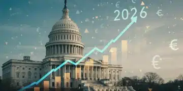 US GDP growth chart with financial planning elements