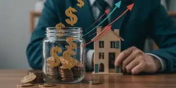 Savings jar filling with money, representing boosted household savings from tax credits