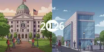Federal and private student loan paths diverging with students making financial decisions in 2026.