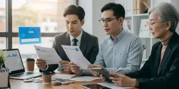 Taxpayers reviewing IRS changes for 2026 on digital devices