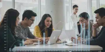 Students discussing federal student loan interest rate changes for 2026
