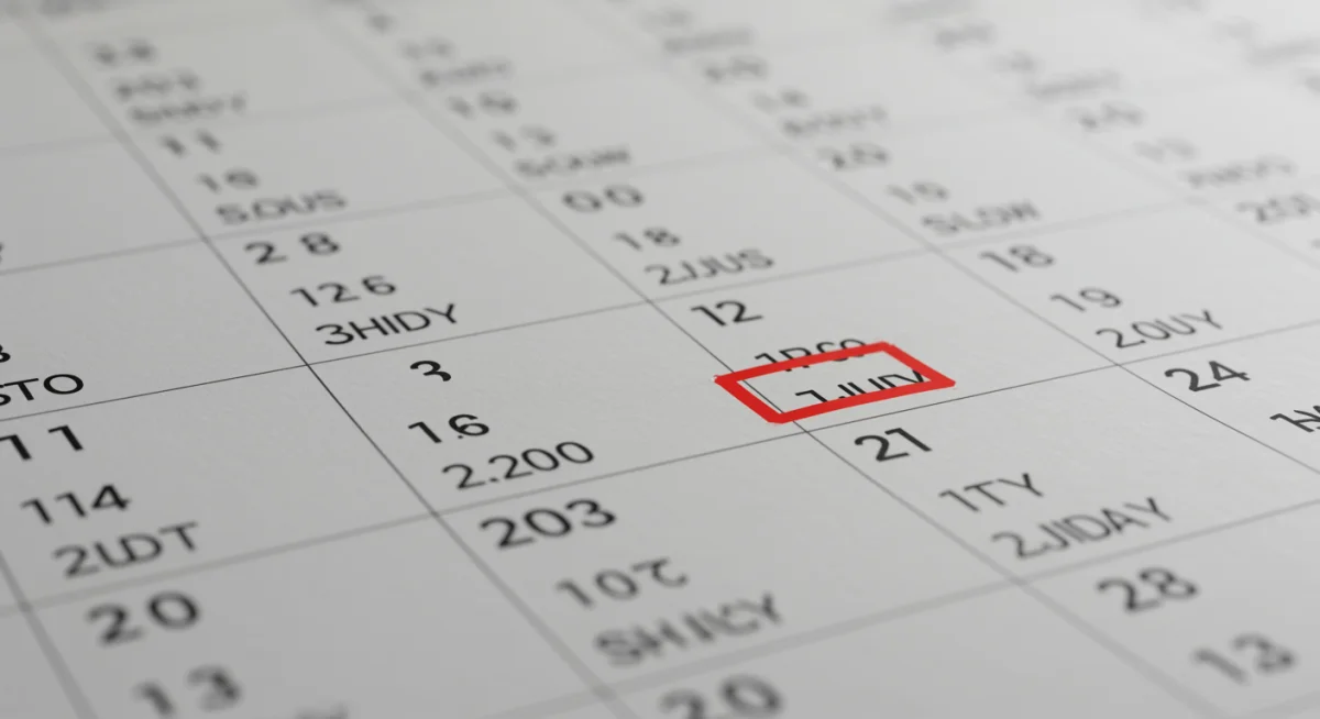 Calendario 2026 con fechas clave de vencimiento de deuda educativa.