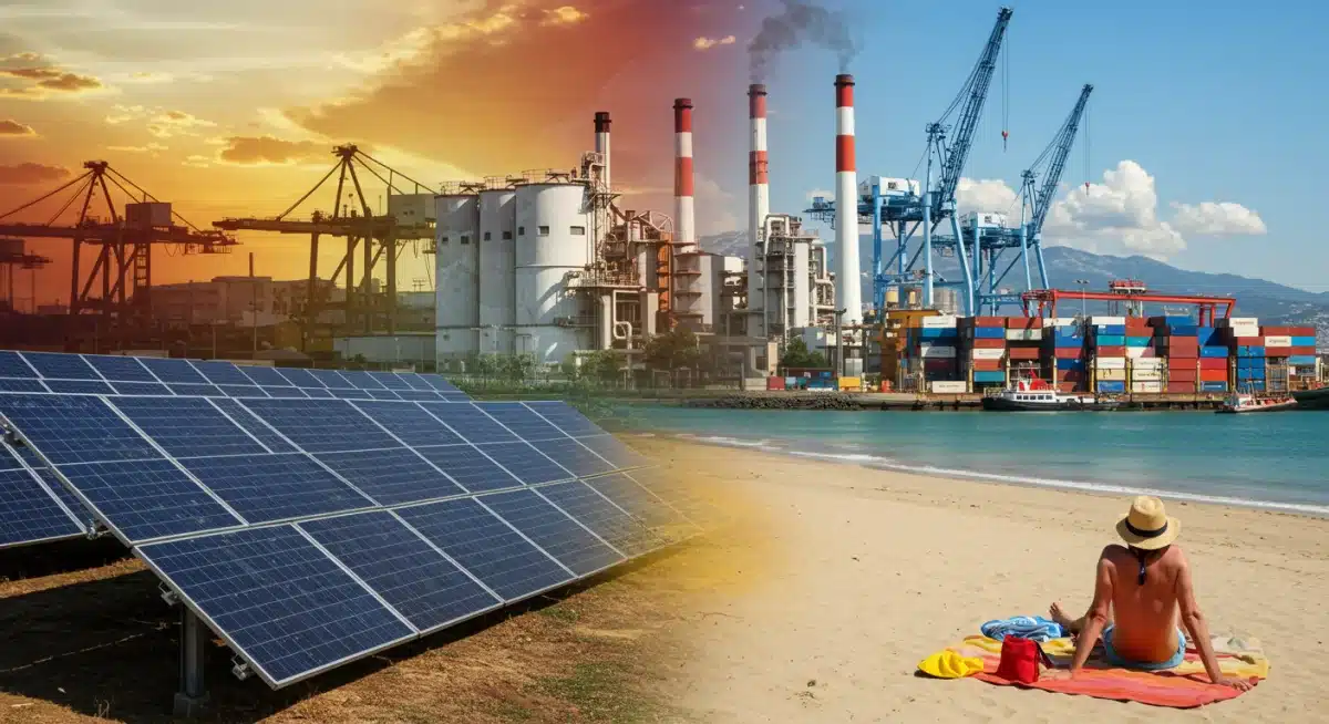 Diversificación económica de España con energías renovables, industria y turismo