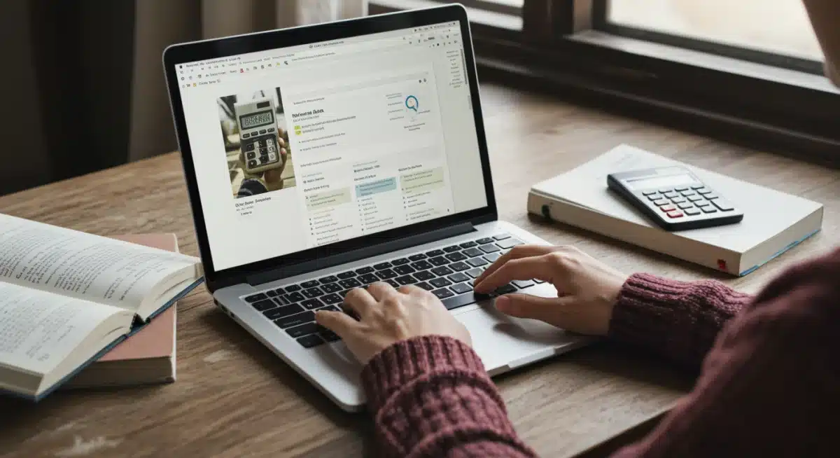 Estudiante investigando opciones de financiación educativa