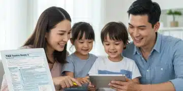 Familia feliz explorando deducciones fiscales por maternidad y paternidad en 2026.