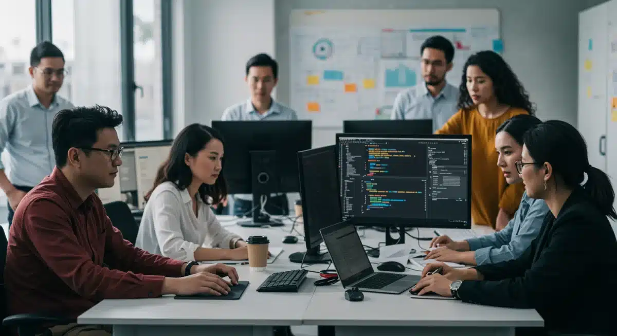 Profesionales españoles formándose en nuevas habilidades de Inteligencia Artificial para adaptarse al mercado laboral del futuro.