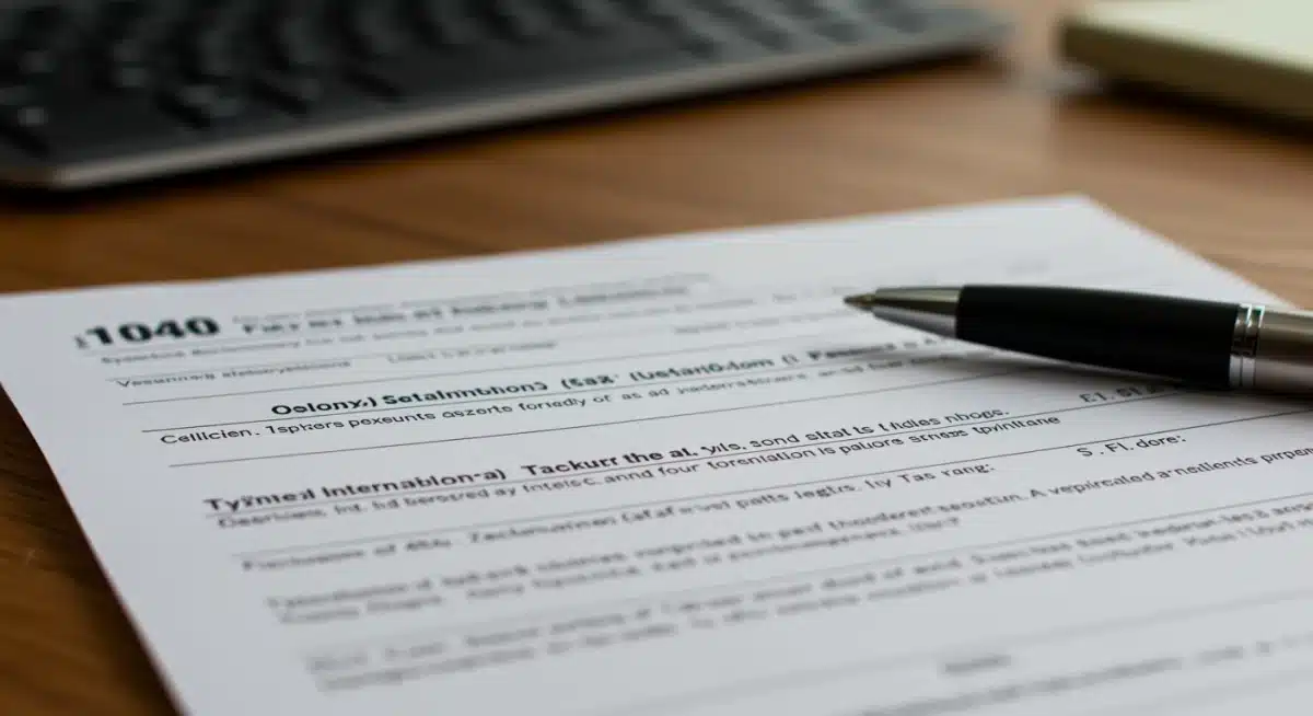 Detalle de un formulario fiscal con un bolígrafo, ilustrando la complejidad de la declaración de bienes en el extranjero del Modelo 720.