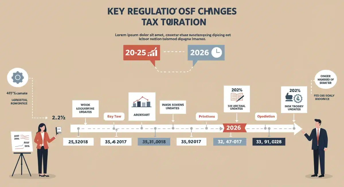 Infografía con una línea de tiempo mostrando las principales novedades y cambios en la normativa fiscal para el Modelo 720 en 2026.
