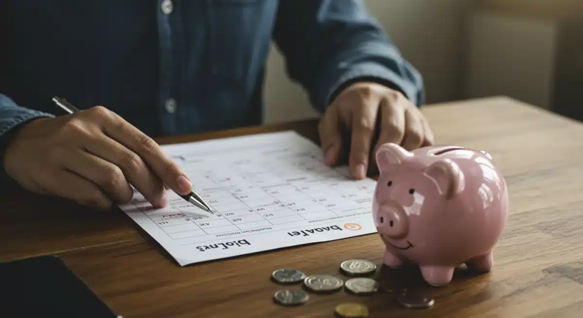 Persona planificando pagos y presupuesto para gestionar la deuda educativa.