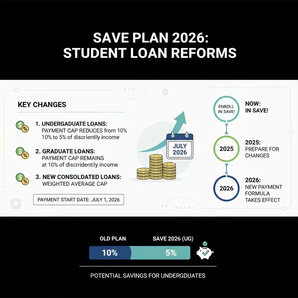 Plan SAVE 2026: Novedades y Impacto en Pagos Mensuales de Préstamos Estudiantiles