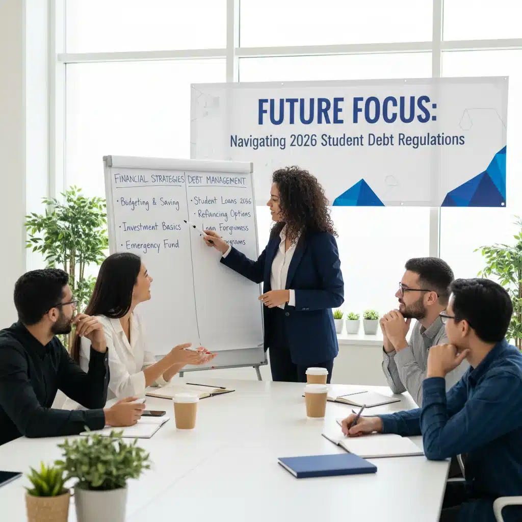 Jóvenes en taller de planificación financiera y gestión de deuda estudiantil