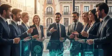 Profesionales analizando proyecciones de inversión en startups con incentivos fiscales en España.