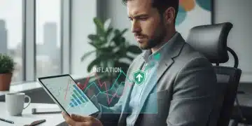 Hombre analizando gráficos financieros para proteger inversiones contra la inflación en España.